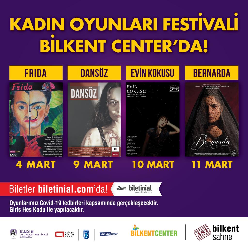 <KADIN OYUNLARI FESTİVALİ BİLKENT CENTER’DA BAŞLIYOR