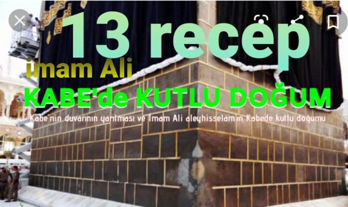 RECEP 13- HZ. ALİ’NİN KABE ’DE KUTLU DOĞUMU