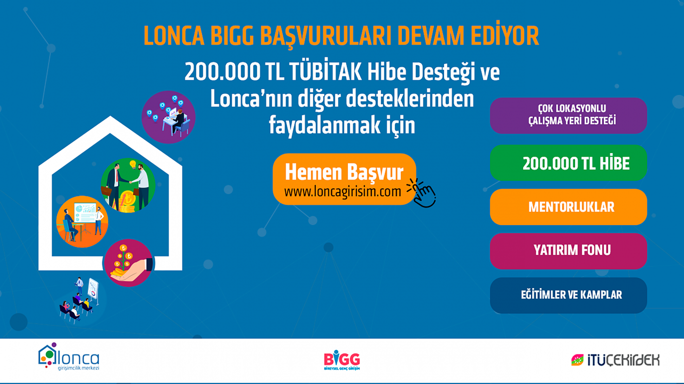 Lonca ve İTÜ Çekirdek işbirliğiyle  TÜBİTAK BİGG’e başvuru imkânı 