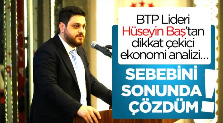 <BTP Lideri Hüseyin Baş’tan dikkat çekici ekonomi analizi…