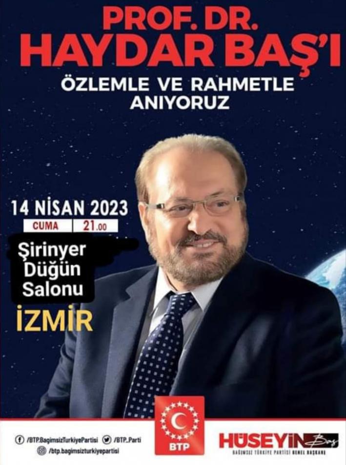 Prof. Dr. Haydar Baş, vuslatının 3. Yılında anılıyor