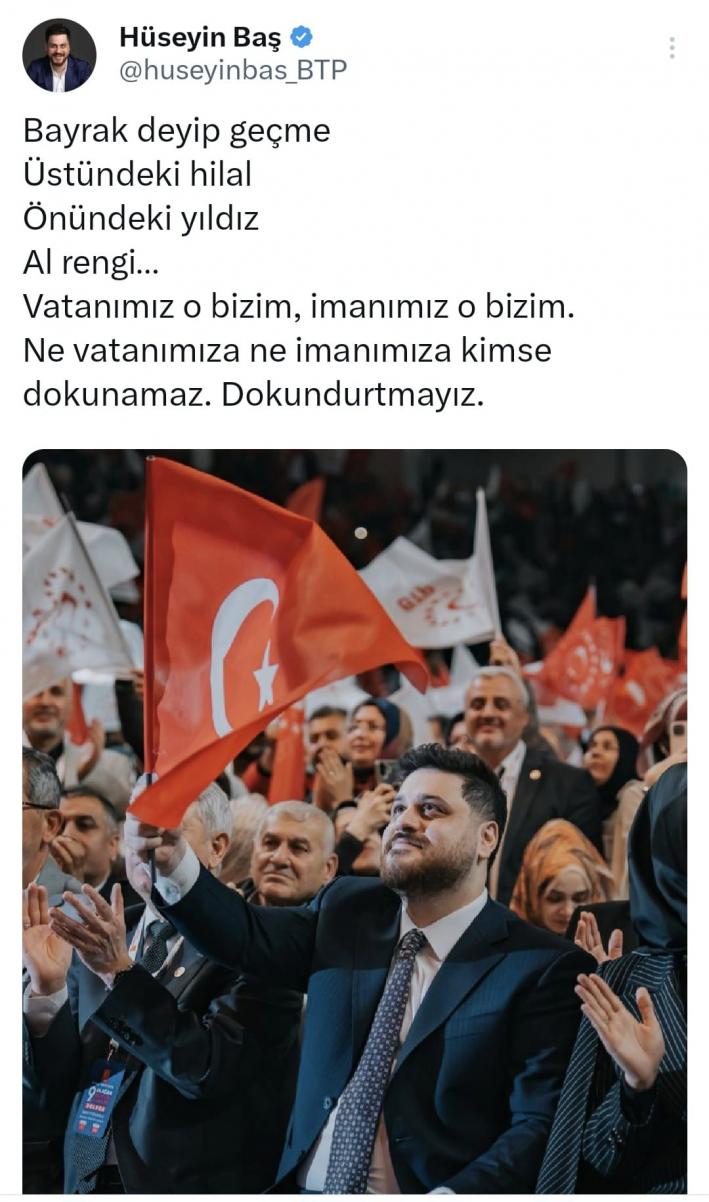 BTP’DEN Türk Bayrağına saldırıya tepki !